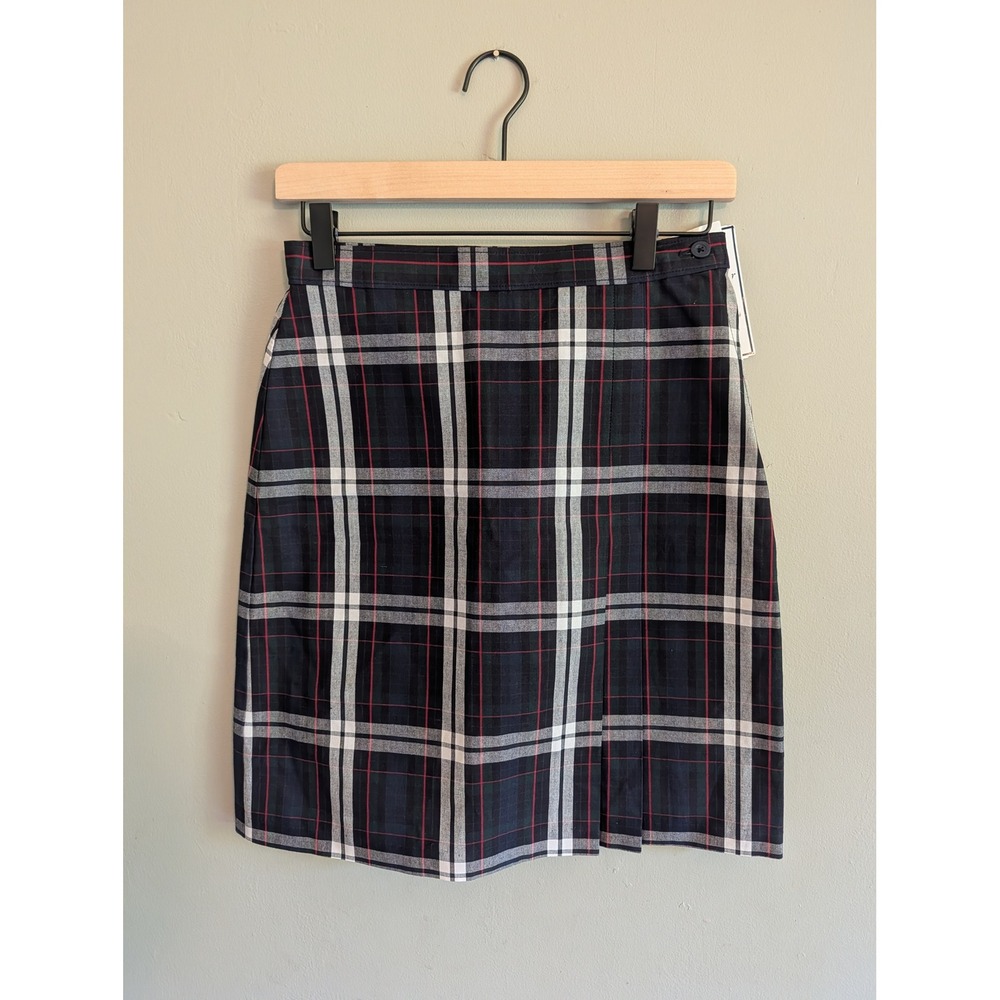 NWT Becky Thatcher Girls‎ Plaid School Uniform Skort Navy Blue Green Red Size 12